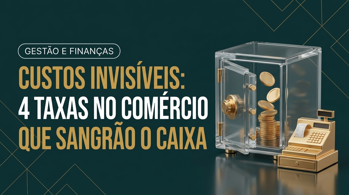 Custos invisíveis: 4 taxas no comércio que sangram o caixa no fim do ano